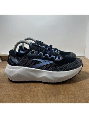 Brooks Caldera 6 Women's Size 7.5 Black Blue Trail Running Shoes (1203661B082)